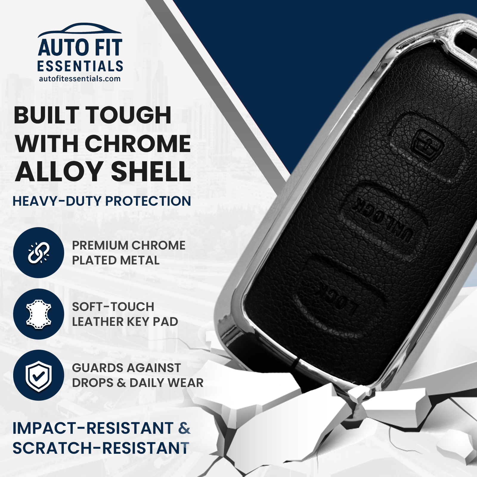Chrome Key Fob Cover - 4Runner - Premium Toyota 4Runner accessory